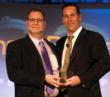 Ben Stiegler receives award from Virgo CEO John Siefert